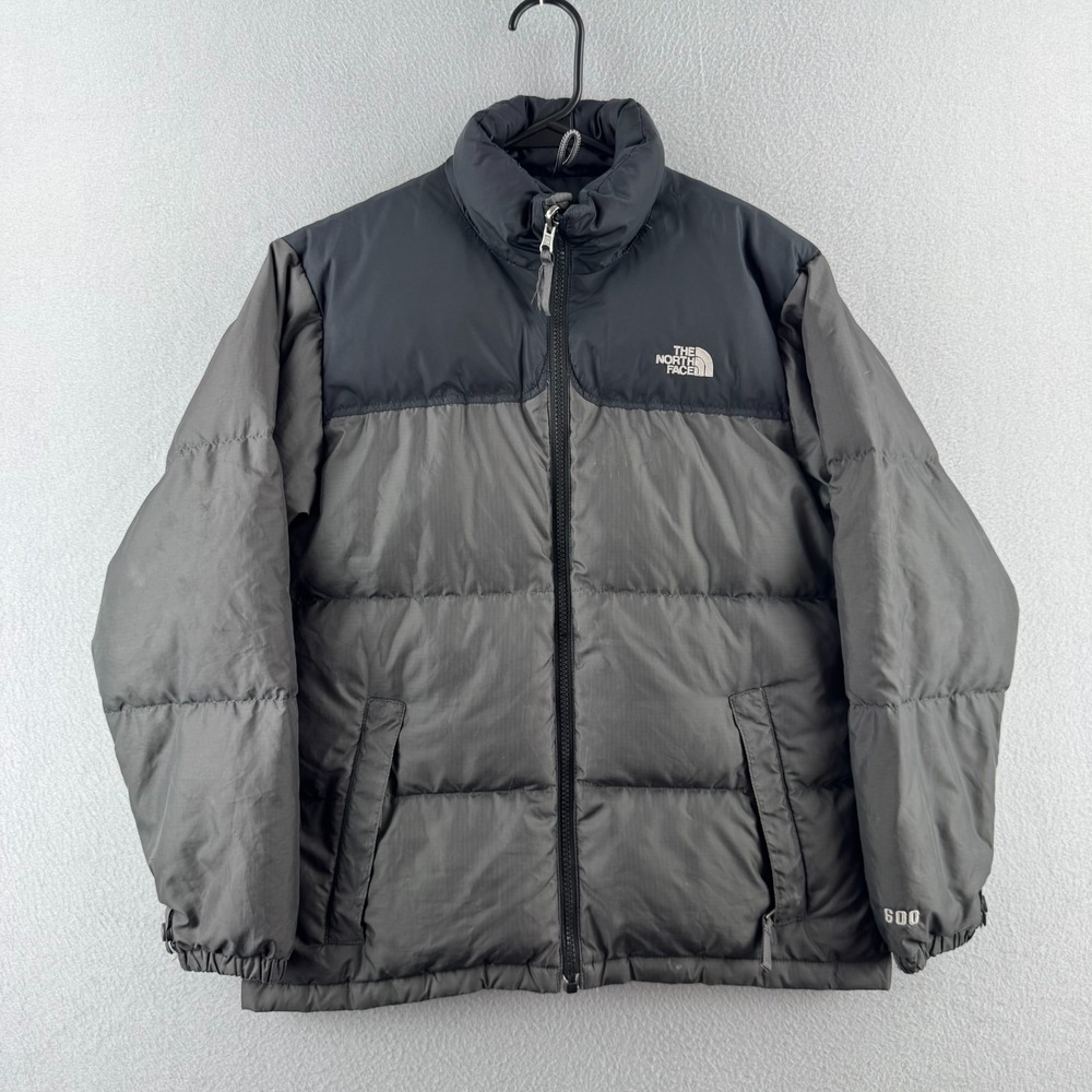 The North Face Jacket Youth Boys Large Gray 600 Fill Goose Down Puffer